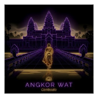 Moine bouddhiste d'Angkor Wat - Cambodge