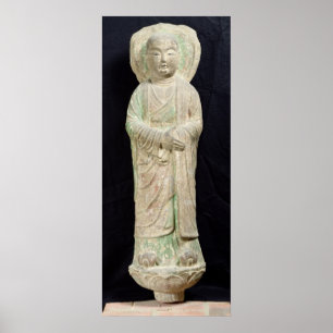 Poster Moine, de Dunhuang, province de Gansu