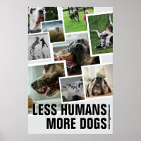 Moins d'humains, plus de chiens