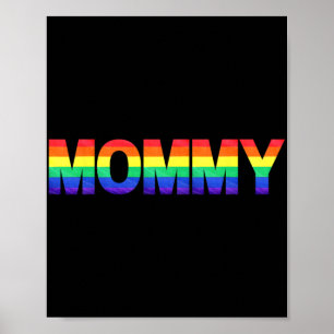 Poster Mois de la fierté gay Fête des mères LGBTQ Drapeau