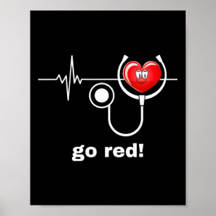 Poster Mois de la santé Février American Heart Health