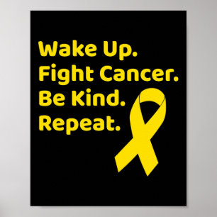 Poster Mois de la sensibilisation au cancer de l'enfant p