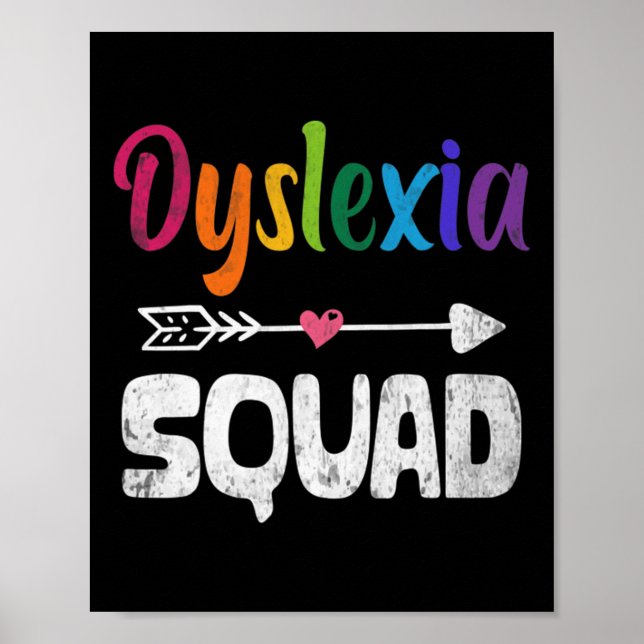 Poster Mois de la sensibilisation Dyslexie Professeur Thé (Devant)
