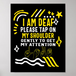 Poster Mois de la sensibilisation Je suis Sourd Toucher M