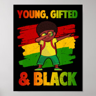 Poster Mois De L'Histoire Des Jeunes Cadeaux Et Noirs Enf
