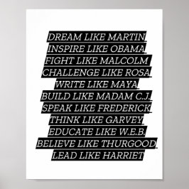 Poster Mois de l'histoire des Noirs