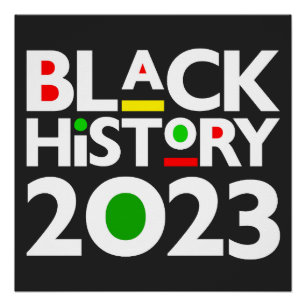 Poster Mois de l'histoire des Noirs 2023 Melanin Sista Br