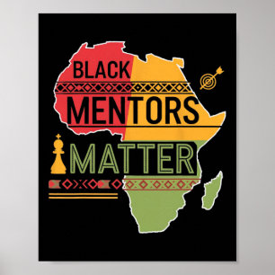 Poster Mois de l'histoire des Noirs 2025 Problème des men