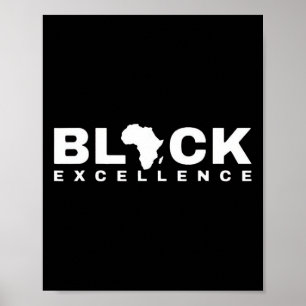 Poster Mois de l'histoire des Noirs Afro-Américain Melani