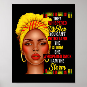 Poster Mois de l'histoire des Noirs Afro Femmes Noires Fi