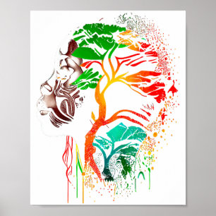 Poster Mois de l'histoire des Noirs Ancêtres afro-américa