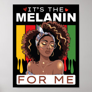 Poster Mois de l'histoire des Noirs C'est la mélanine pou