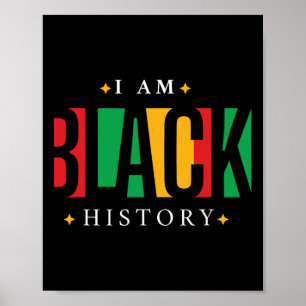 Poster Mois de l'histoire des Noirs fierté afro-américain