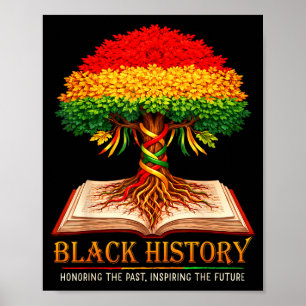 Poster Mois de l'histoire des Noirs honorant le passé ins