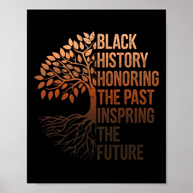 Poster Mois de l'histoire des Noirs honorant le passé Ins (Devant)