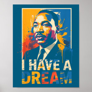 Poster mois de l'histoire des Noirs martin a fait un rêve