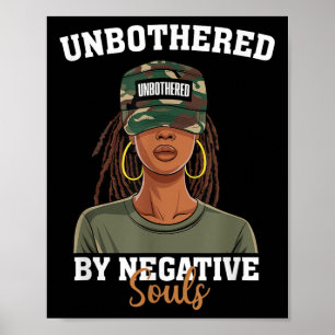 Poster Mois De L'Histoire Des Noirs Non Préoccupé Par Les