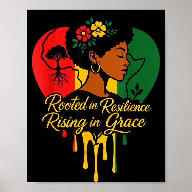 Poster Mois de l'histoire des Noirs patrimoine afro-améri (Devant)