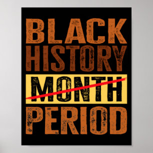 Poster Mois de l'histoire des Noirs Période Mélanine Afro