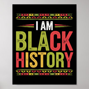 Poster Mois de l'histoire des Noirs Racines africaines Af