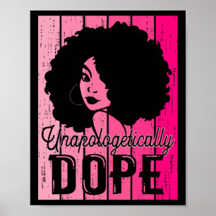 Poster Mois de l'histoire des Noirs rose sans excuses Dro