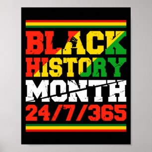 Poster Mois de l'histoire des Noirs Un mois ne peut conte