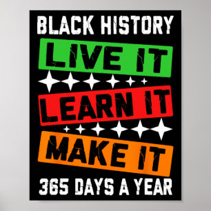 Poster Mois de l'Histoire Noire 2025 Live It Apprenez It 