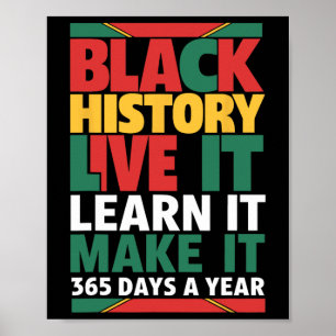 Poster Mois de l'Histoire Noire 2025 Live It Apprenez It