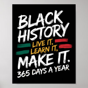Poster Mois de l'Histoire Noire 2025 Live It Apprenez It 