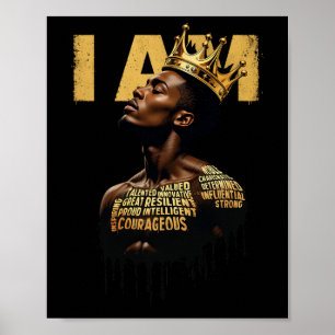 Poster Mois de l'histoire noire Hommes Papa Je donne du p