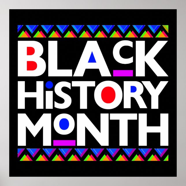Poster Mois de l'histoire noire Melanin Hommes Femmes Enf (Devant)