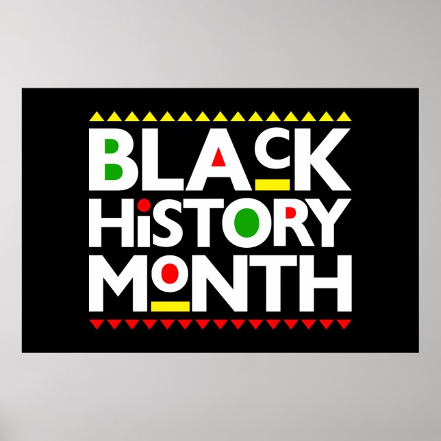 Poster Mois de l'histoire noire Melanin Hommes Femmes Enf (Devant)