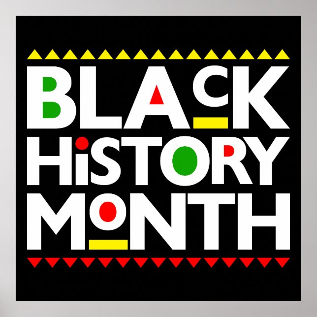 Poster Mois de l'histoire noire Melanin King Reine Sista  (Devant)