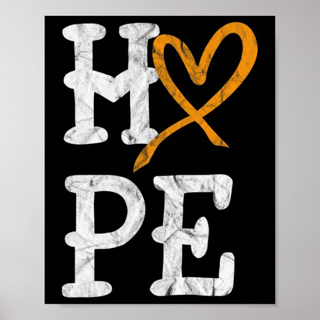 Poster Mois de sensibilisation à la leucémie Espoir Cance (Devant)