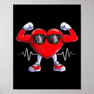 Poster Mois de sensibilisation à la maladie cardiaque amé