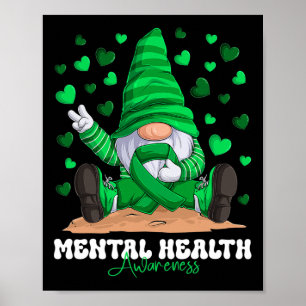 Poster Mois de sensibilisation à la santé mentale Ruban v