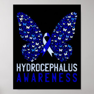 Poster Mois de sensibilisation à l'hydrocéphalie papillon