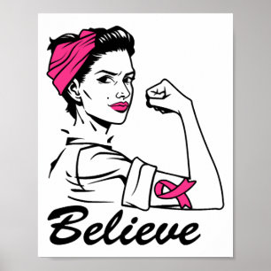 Poster Mois de sensibilisation au cancer du sein Croyance