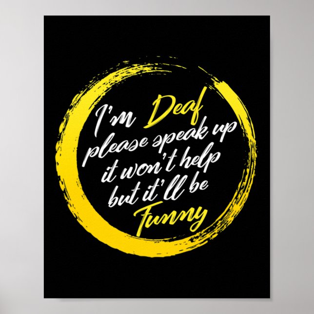 Poster Mois de sensibilisation Je suis Sourd S'il vous pl (Devant)