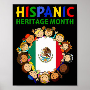 Poster Mois du patrimoine hispanique Mexique Enfants Garç