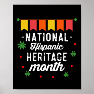 Poster Mois national du patrimoine hispanique Cadeau drôl