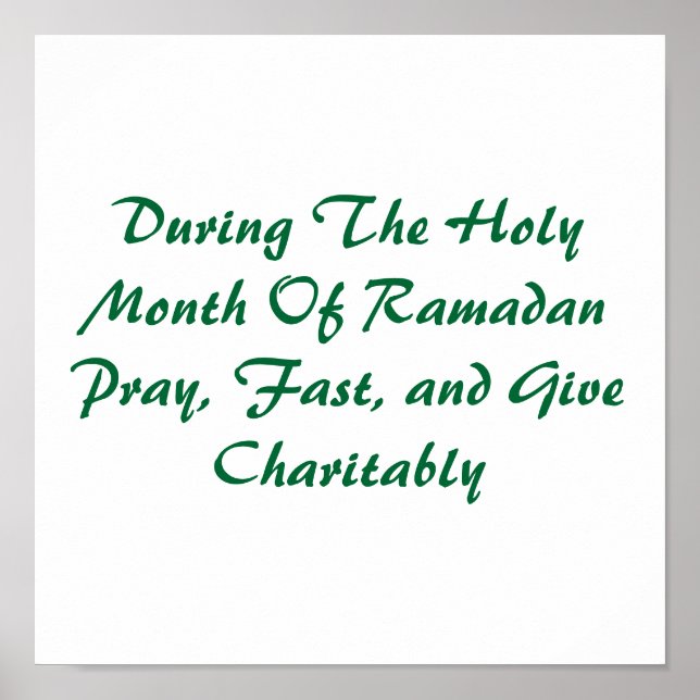 Poster Mois Saint Du Ramadan (Devant)