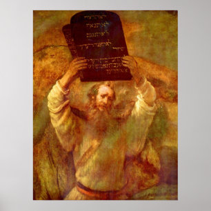 Poster Moïse et les 10 commandements