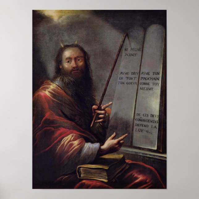 Poster Moïse et les tablettes de la loi (Devant)