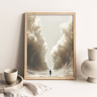 Poster Moïse fendant la mer Rouge, Peinture chrétienne, J