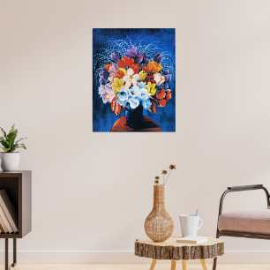 Poster Moise Kisling, Bouquet de Tulipes,