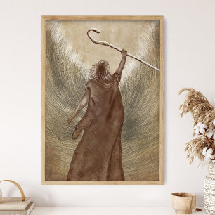Poster Moïse traverse la mer Morte, Ancien Testament, Bib