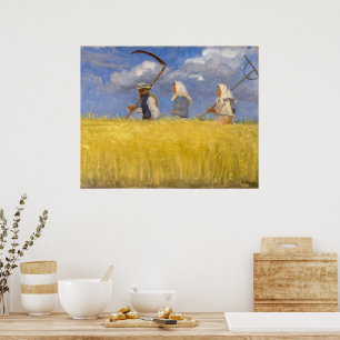 Poster Moissonneurs Anna Ancher