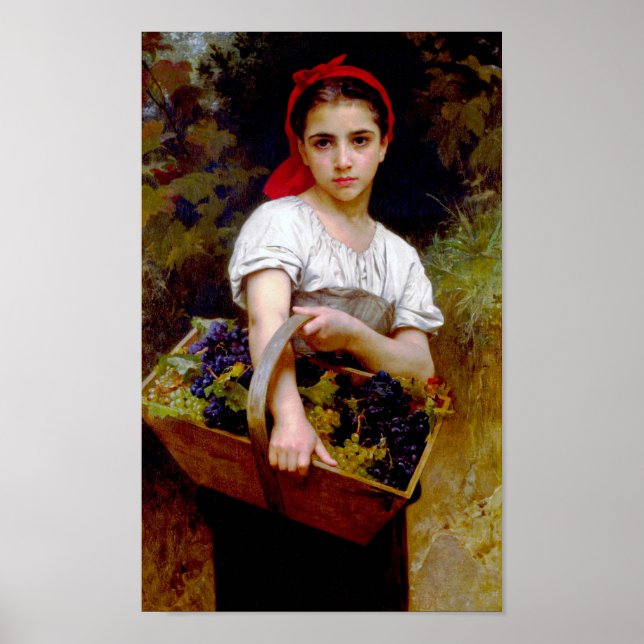 Poster Moissonneuse, Bouguereau (Devant)