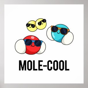 Poster Mole-Cool Funny Molecule Pun